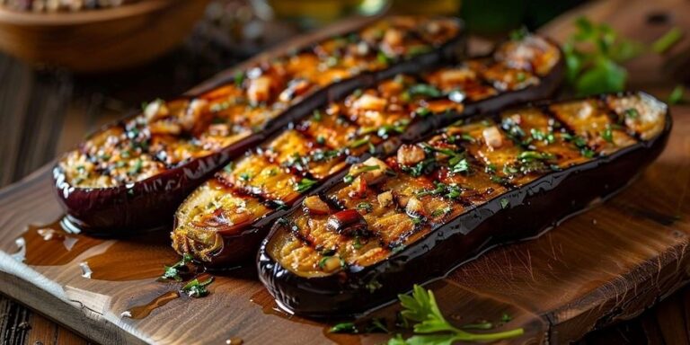 Deliciosa Berinjela Grelhada Defumada para servir num jantar ou almoço especial! Vamos tentar? deixe sua criatividade entrar em ação!