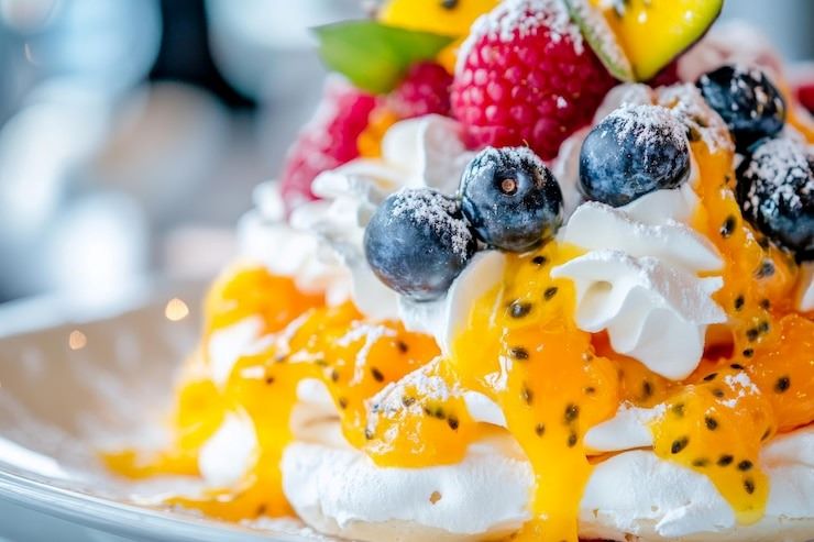 Descubra uma sobremesa refrescante e fácil de fazer com este delicioso frozen de iogurte com calda de frutas.