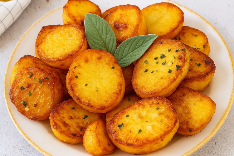 Batatas Rústicas Crocantes no Forno: Simples, Aromáticas e Irresistíveis. Quer uma opção de acompanhamento crocante