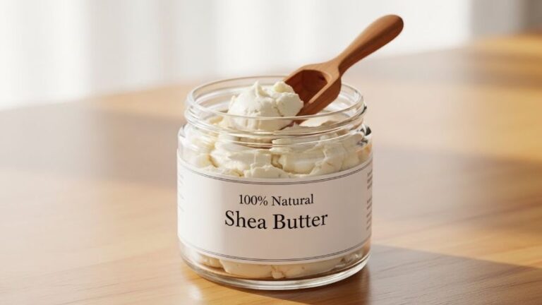 Hidratante facial com manteiga de karité. Cuidar da pele pode ser um gesto simples, consciente e profundamente conectado com a natureza