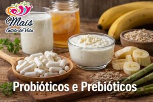 probióticos e prebióticos ganham destaque por atuarem diretamente no equilíbrio da microbiota intestinal. Saiba mais...