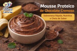 Para quem deseja manter uma alimentação equilibrada sem abrir mão de um doce, o mousse proteico de chocolate é uma excelente alternativa.