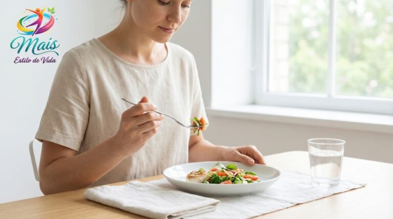 Comer devagar não é frescura, é resgate. Descubra como desacelerar à mesa melhora sua digestão, saciedade e prazer na comida.