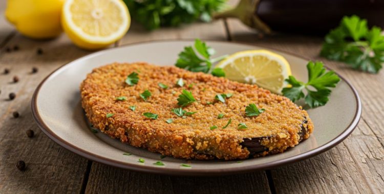O bife de berinjela empanado é uma refeição deliciosa e fácil que certamente agradará até o comedor mais exigente.