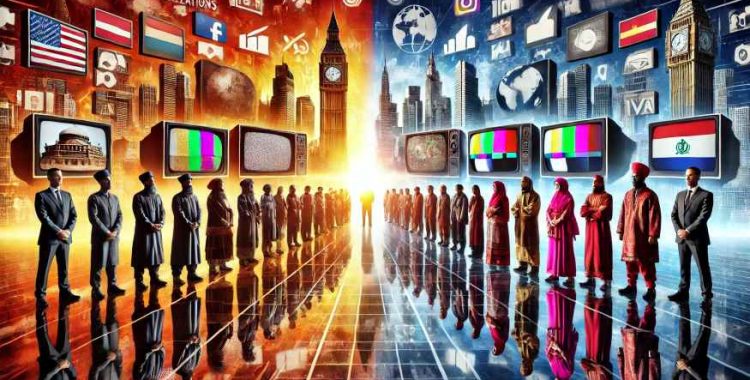 A mídia exerce uma influência significativa na formação e amplificação do conceito de "choque de civilizações".