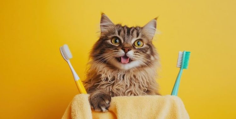 Escovar os dentes do seu gato corretamente. Escovar os dentes do seu gato é um processo simples e eficiente se realizado da maneira correta.