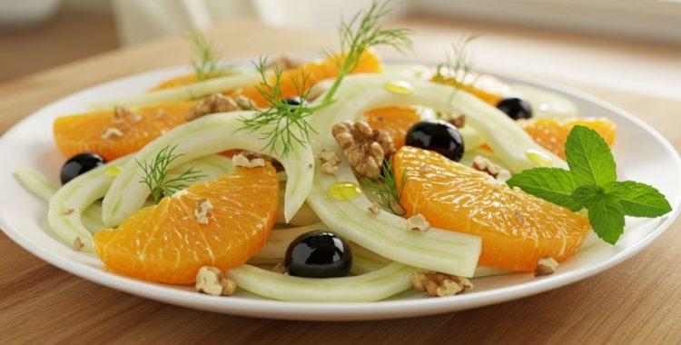 Salada Refrescante de Erva Doce. Prepare-se para se apaixonar pela nossa Salada Refrescante de Erva Doce com Laranja!