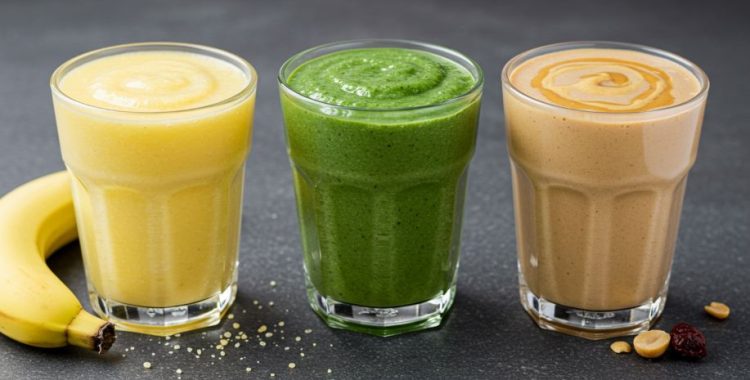 Vitamina Turbinada: 4 Ingredientes Secretos para Saúde e Sabor, banana, aveia, espinafre e pasta de amendoim