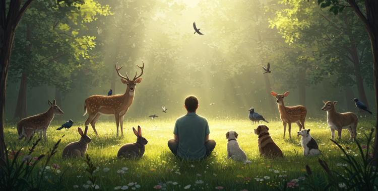 Navegue entre o caos humano e a paz animal com "Entre o Caos Humano e a Paz Animal: Reflexões Sobre a Solitude e a Autenticidade